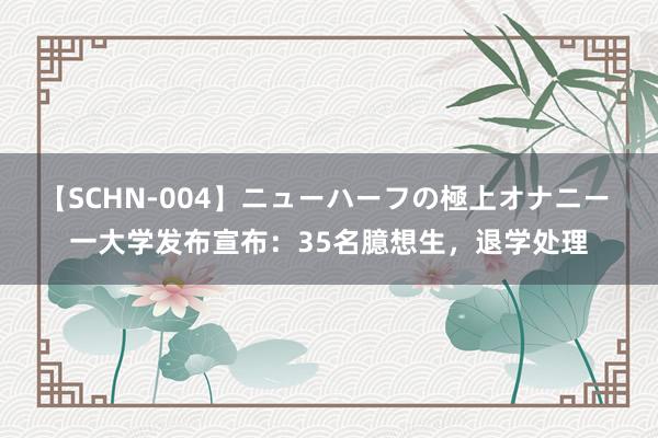 【SCHN-004】ニューハーフの極上オナニー 一大学发布宣布：35名臆想生，退学处理