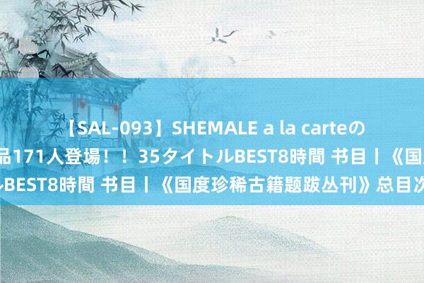 【SAL-093】SHEMALE a la carteの歴史 2008～2011 国内作品171人登場！！35タイトルBEST8時間 书目丨《国度珍稀古籍题跋丛刊》总目次（一）