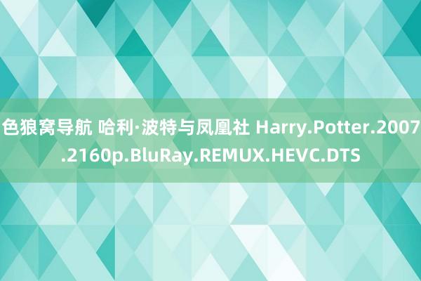 色狼窝导航 哈利·波特与凤凰社 Harry.Potter.2007.2160p.BluRay.REMUX.HEVC.DTS